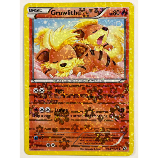 Growlithe Reverse Holo Uncommon RC4/RC25