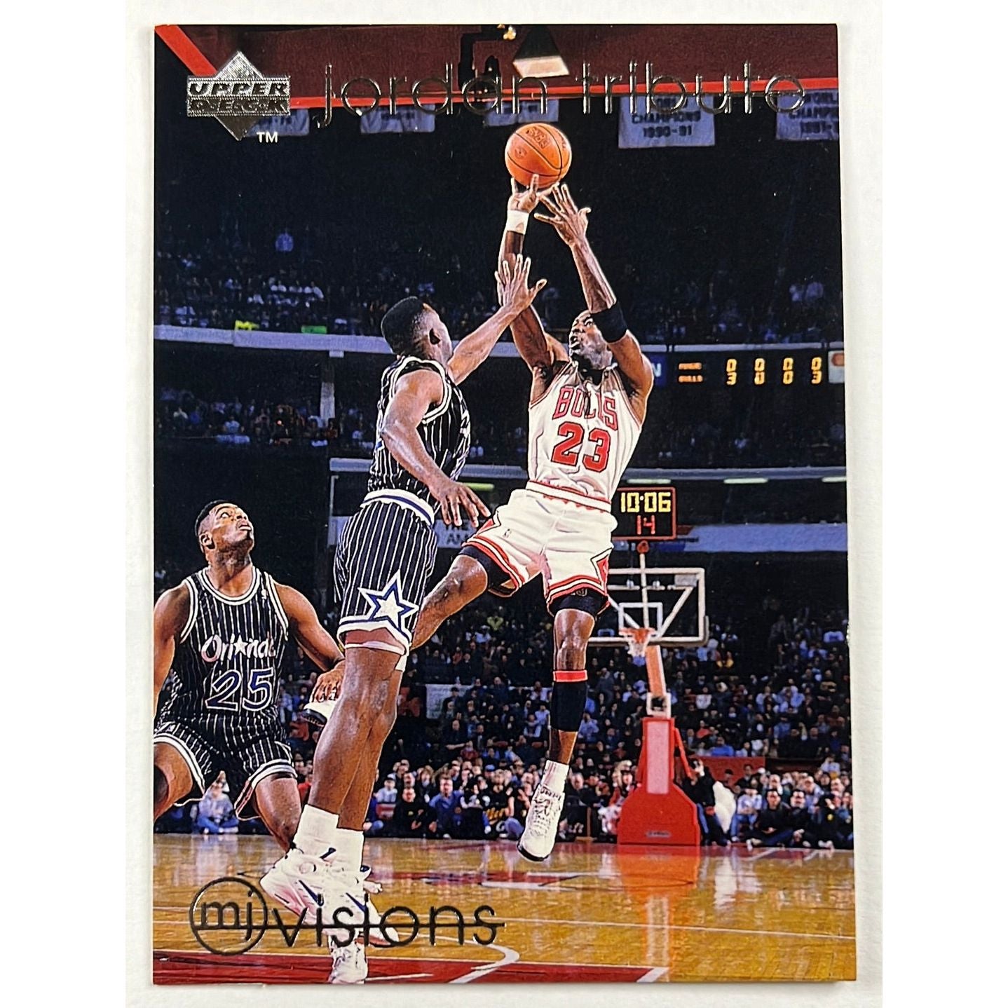 1997-98 Collectors Choice Michael Jordan Jordan Tribute MJ Visions 26