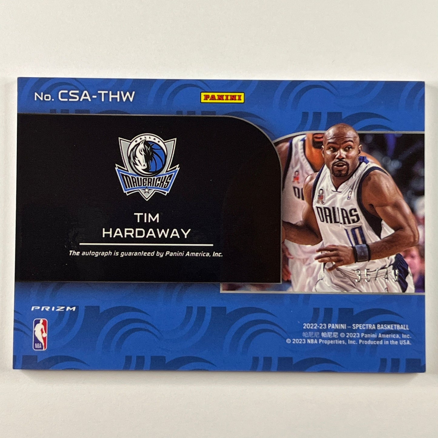 2022-23 Spectra Tim Hardaway Catalysts Prizm Auto /49