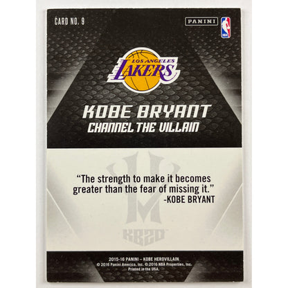 2015-16 Kobe HeroVillain Kobe Bryant Channel The Villain Strong Finish