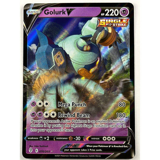 Golurk V Full Art Ultra Rare 70/203