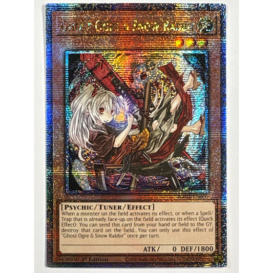 1st Edition Ghost Ogre & Snow Rabbit Quarter Century Secret Rare RA02-EN009 | Local Legends Cards & Collectibles