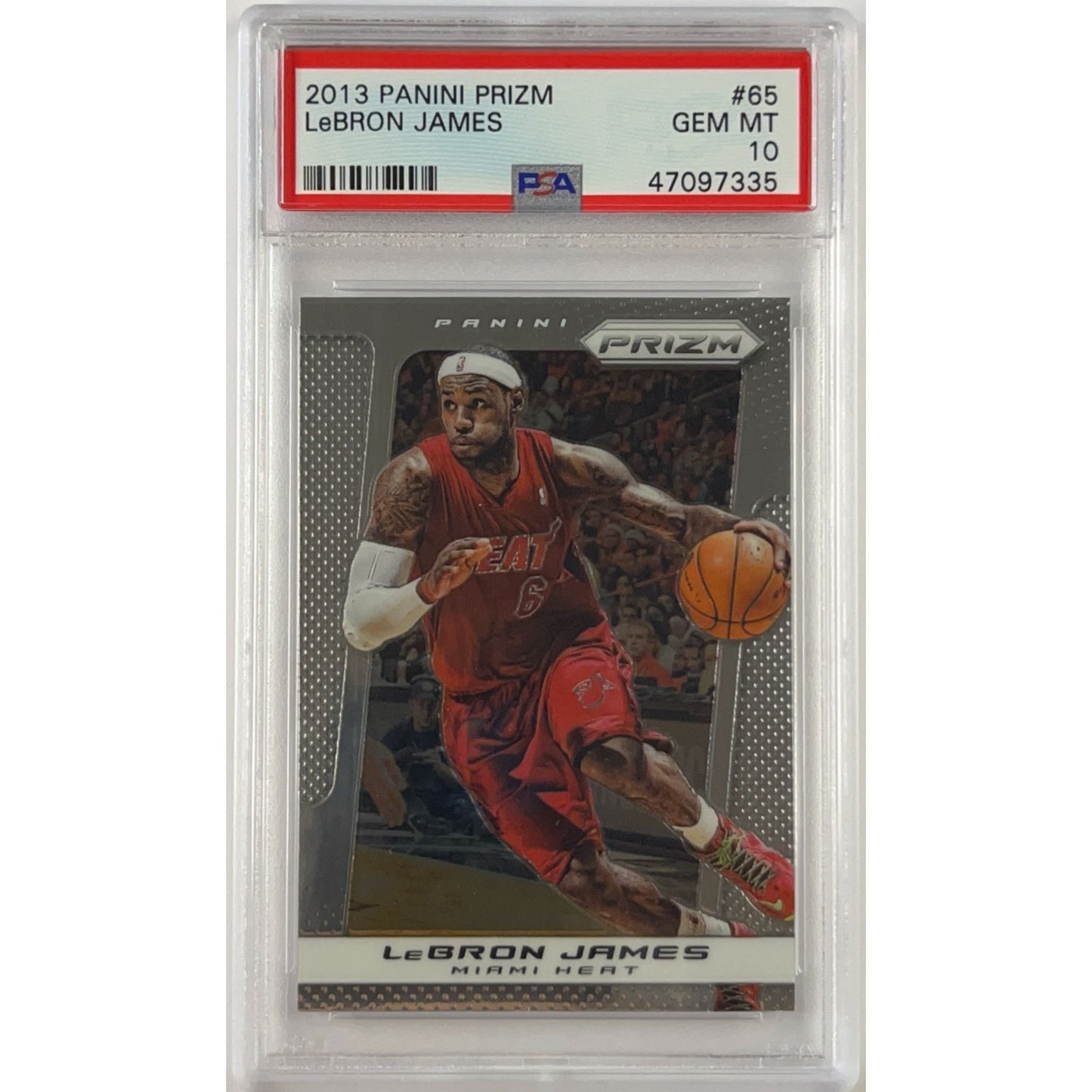 2013-14 Panini Prizm LeBron James PSA 10 GEM MINT