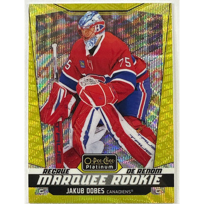 2024-25 O-Pee-Chee Platinum Jakub Dobes Neon Yellow Surge RC