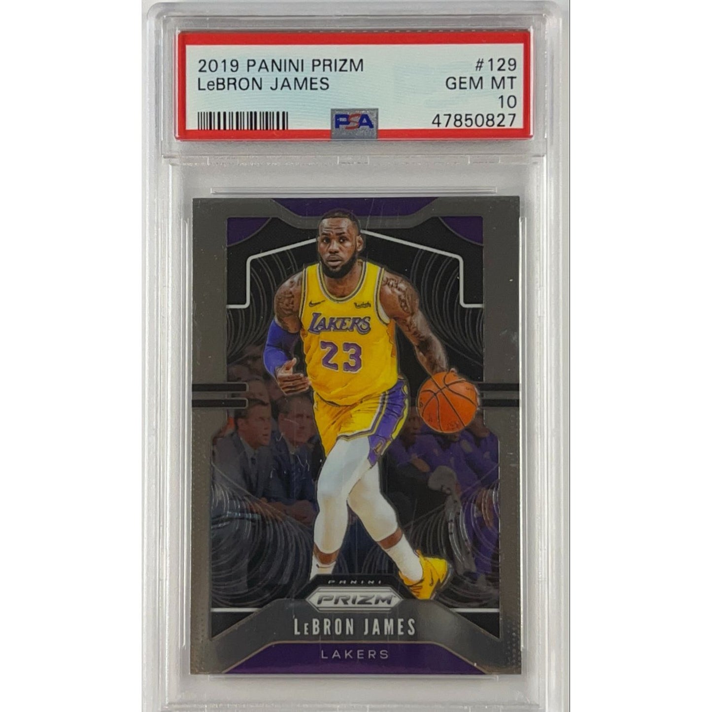 2019-20 Panini Prizm Lebron James PSA 10 GEM MINT