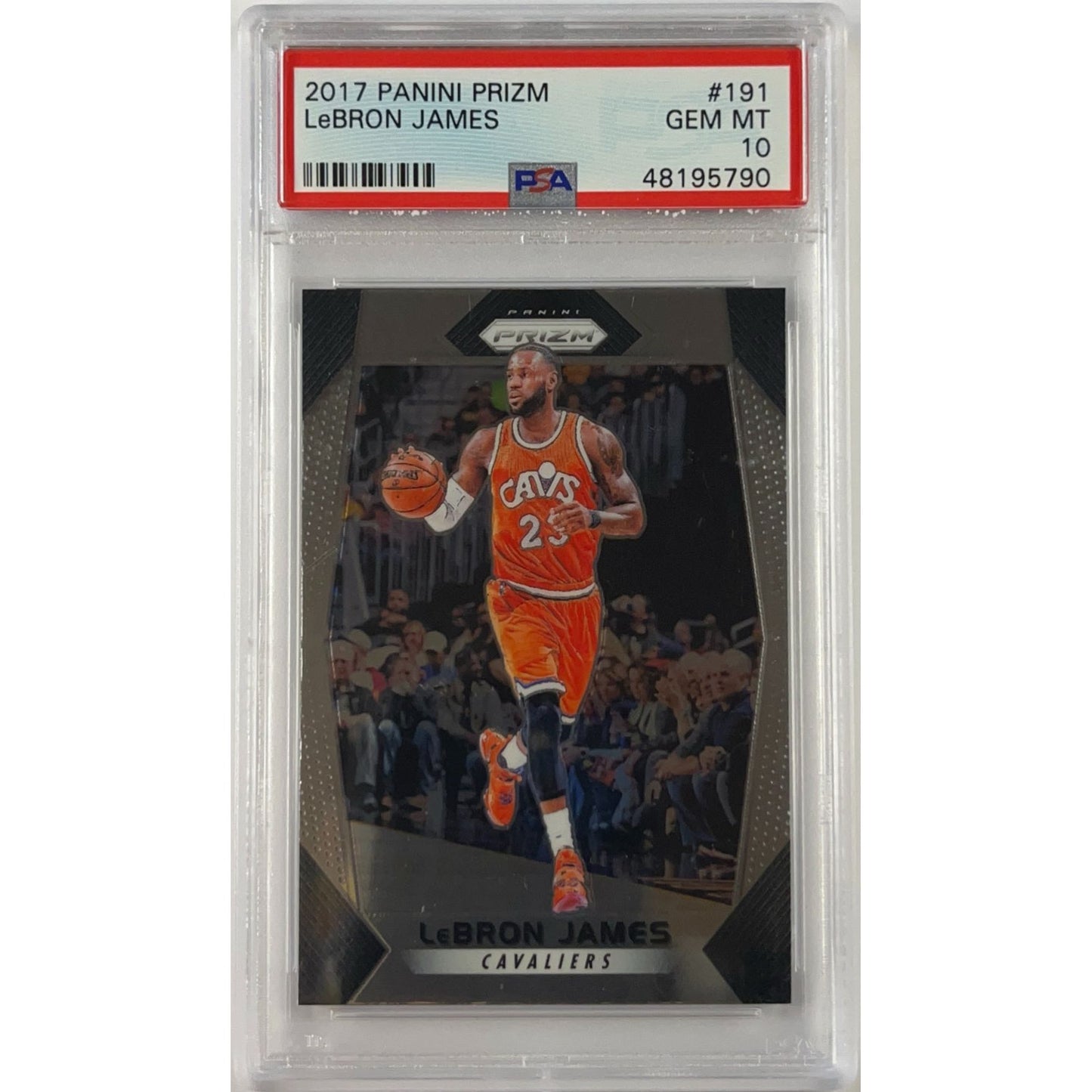 2017-18 Panini Prizm LeBron James PSA 10 GEM MINT