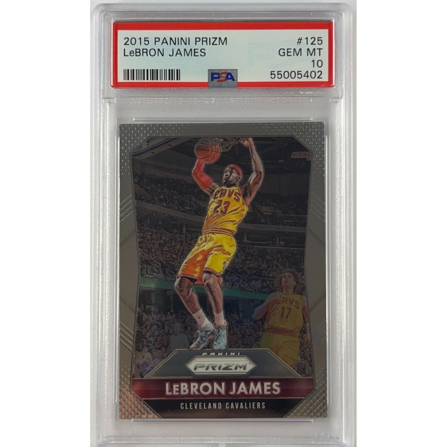 2015-16 Panini Prizm LeBron James PSA 10 GEM MINT
