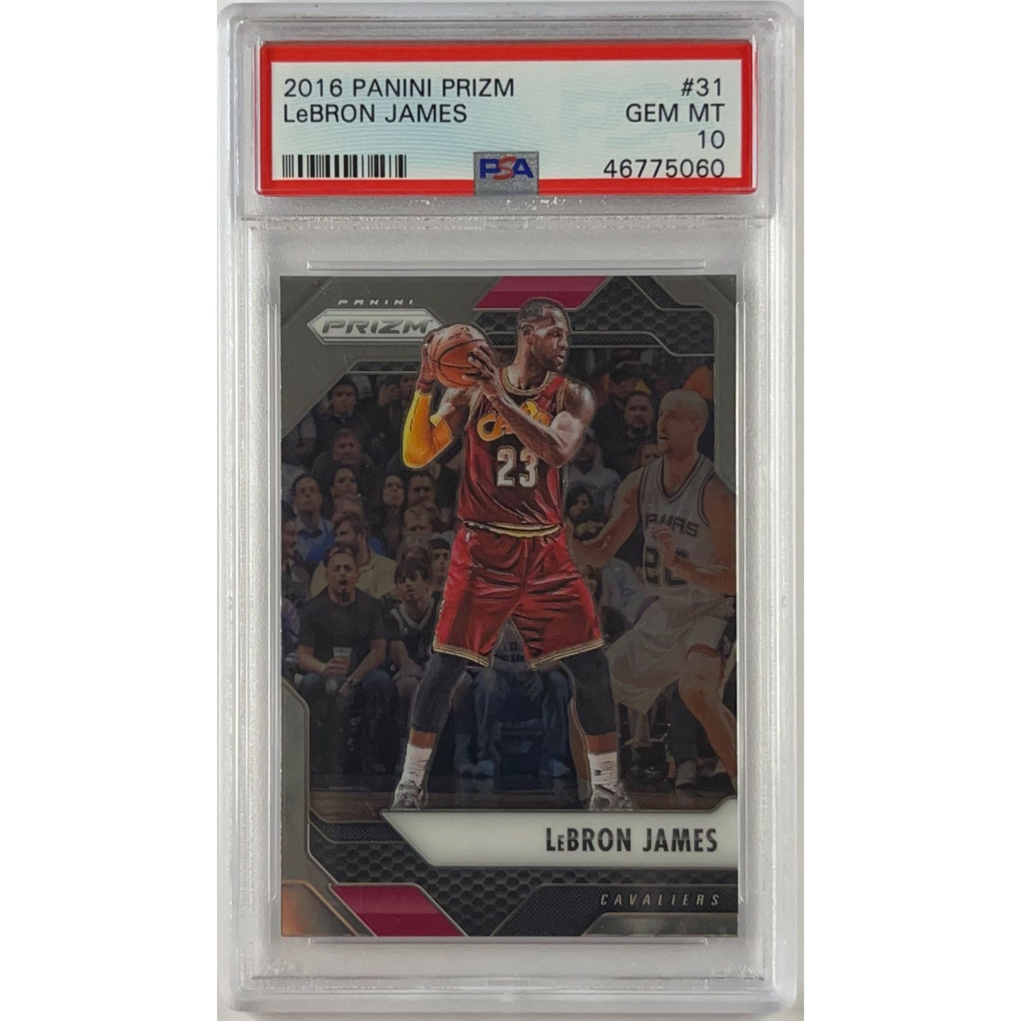 2016-17 Panini Prizm LeBron James PSA 10 GEM MINT