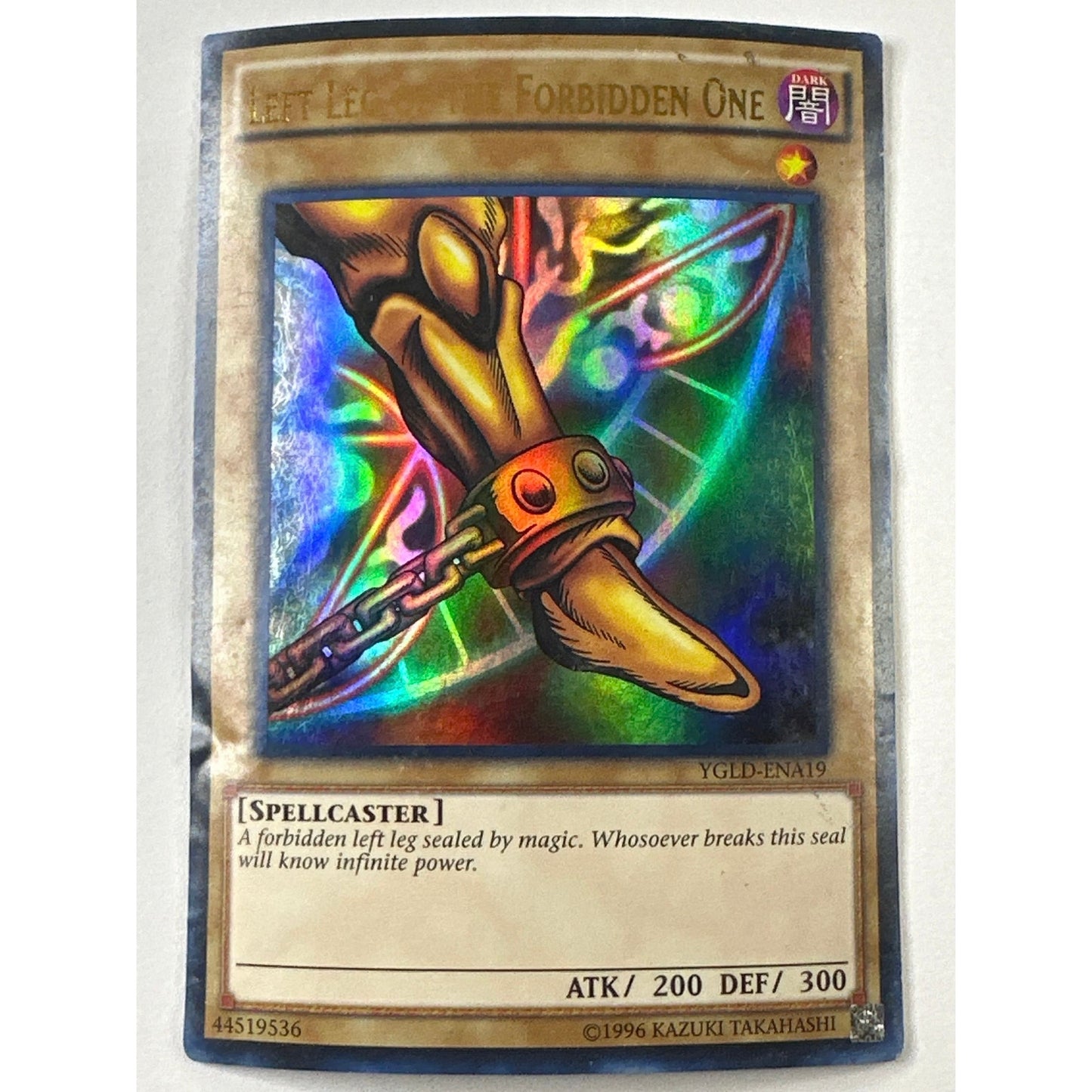 Left Leg of the Forbidden One Ultra Rare YGLD-ENA19