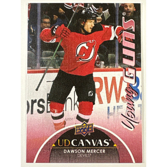 2021-22 Upper Deck Series 2 Dawson Mercer UD Canvas Young Guns