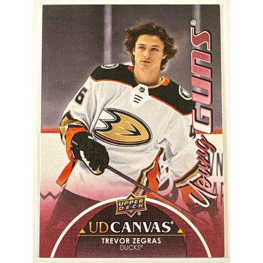2021-22 Upper Deck Series 1 Trevor Zegras UD Canvas Young Guns