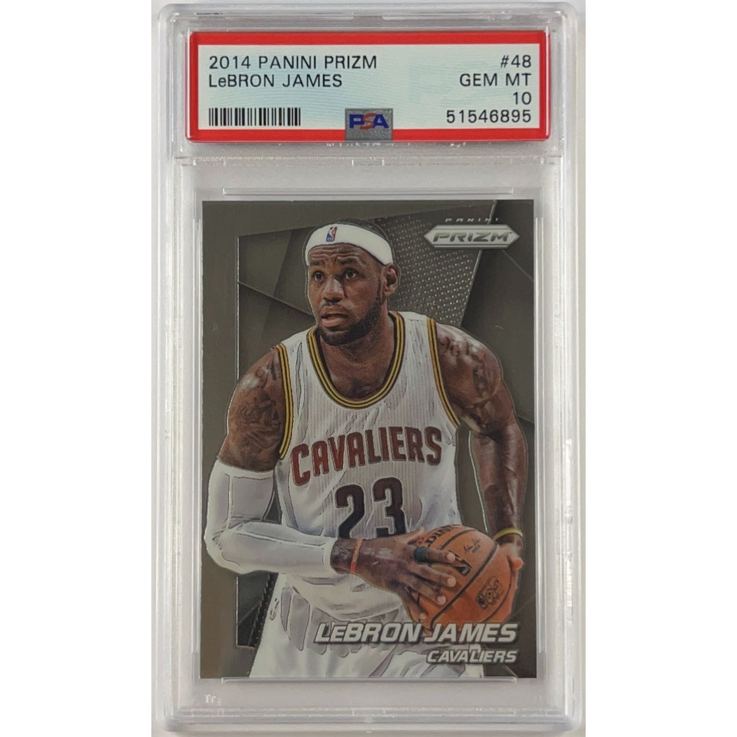 2014-15 Panini Prizm LeBron James PSA 10 GEM MINT