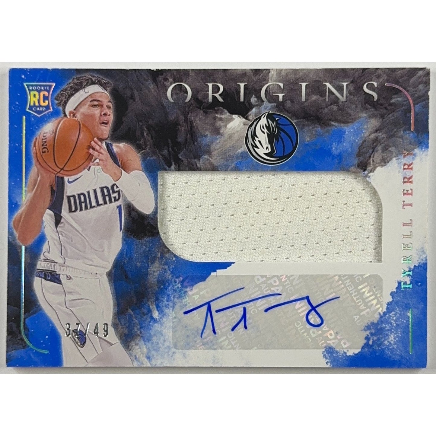 2020-21 Origins Tyrell Terry Rookie Jersey Auto /49