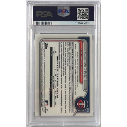 2024 Bowman Chrome Eduardo Beltre Bowman 1st Prospects Shimmer Refractor PSA 9 MINT