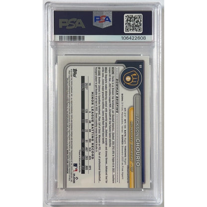 2024 Bowman Chrome M/B Jackson Chourio 1st Bowman Refractor PSA 9 MINT