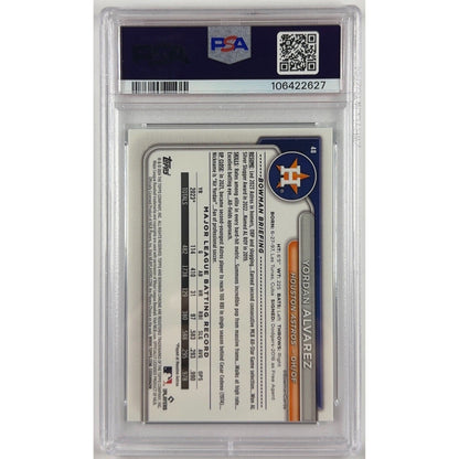 2024 Bowman Chrome Yordan Alvarez M/B Aqua Refractor /299 PSA 10 GEM MINT
