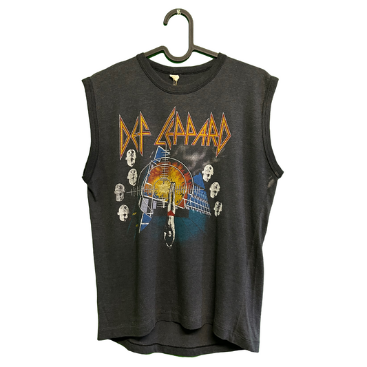 Official Def Leppard 1983 Rock Brigade Tour Concert Muscle Shirt LG | Local Legends Cards & Collectibles