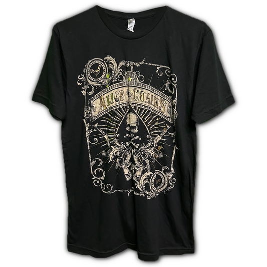 Official Alice in Chains 2007 Tour Gold Shirt MD | Local Legends Cards & Collectibles