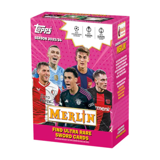 2023-24 Topps Merlin Chrome UEFA Club Competitions Soccer Blaster Box