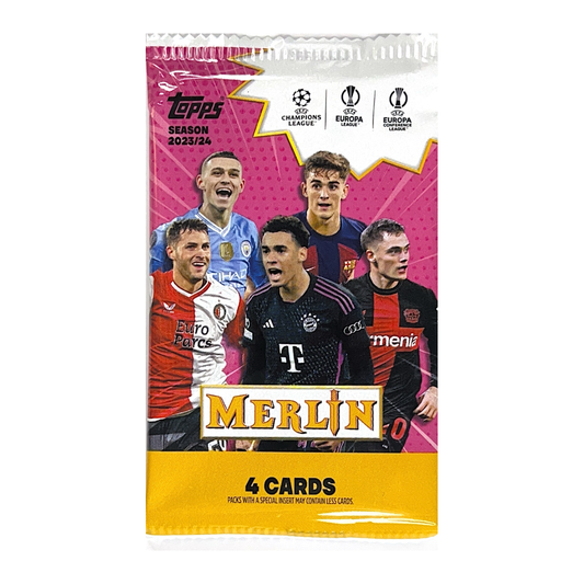 2023-24 Topps Merlin Chrome UEFA Club Competitions Soccer Retail Pack