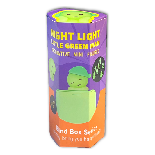 Night Light Little Green Man Glow in the Dark Hippers Mystery Blind Box