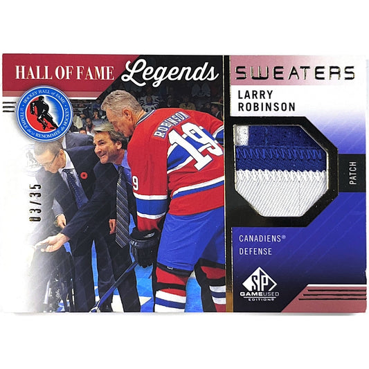 2021-22 SP Game Used Larry Robinson Hall Of Fame Legends Sweaters 03/35