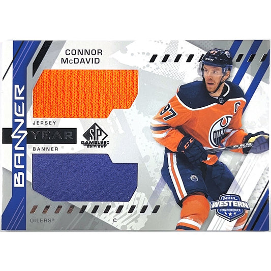 2021-22 SP Game Used Connor McDavid Banner Year Stanley Cup Playoffs Banner / Patch