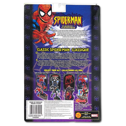 2001 Marvel ToyBiz Spider-Man Series 2 Classics Figure and Wall Mount Stand