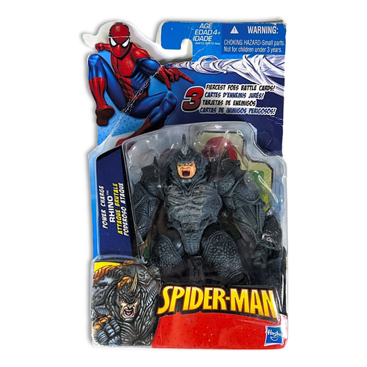 2009 Hasbro Marvel SpiderMans 3 Fiercest Foes Power Charge Rhino Figure