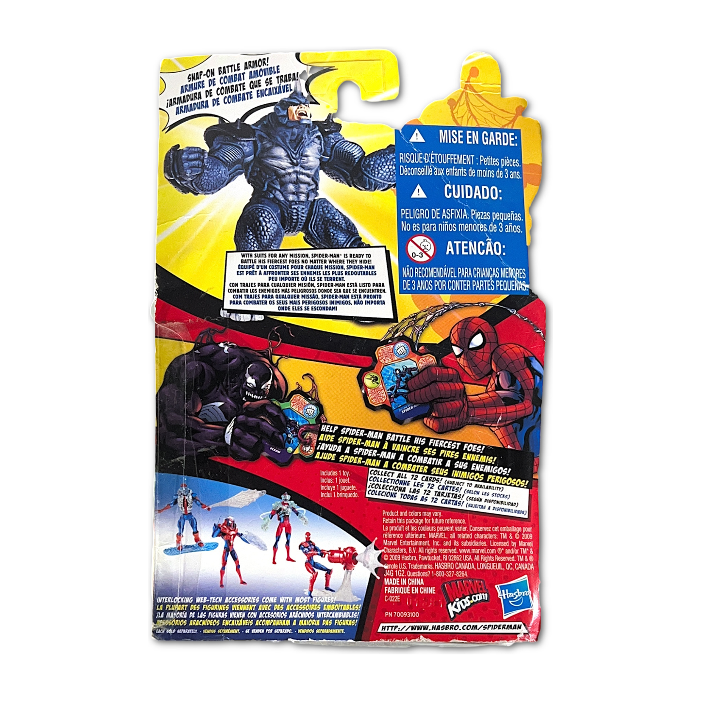 2009 Hasbro Marvel SpiderMans 3 Fiercest Foes Power Charge Rhino Figure