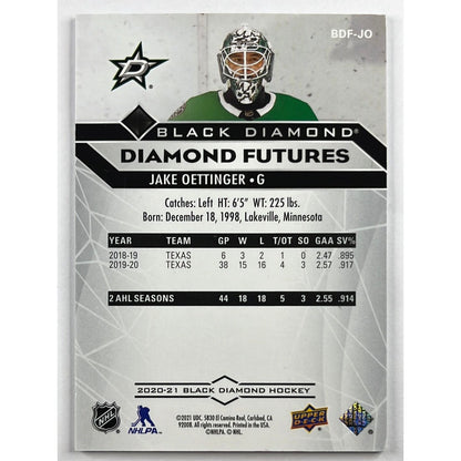 2020-21 Black Diamond Jake Oettinger Diamond Futures /349