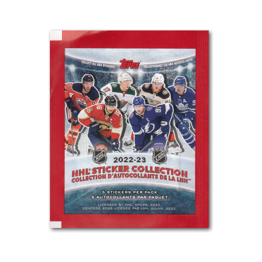 2022-23 Topps NHL Hockey Sticker Collection Pack