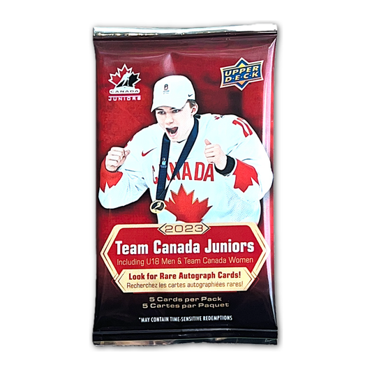 2023 Upper Deck Team Canada World Juniors Hockey Retail Pack