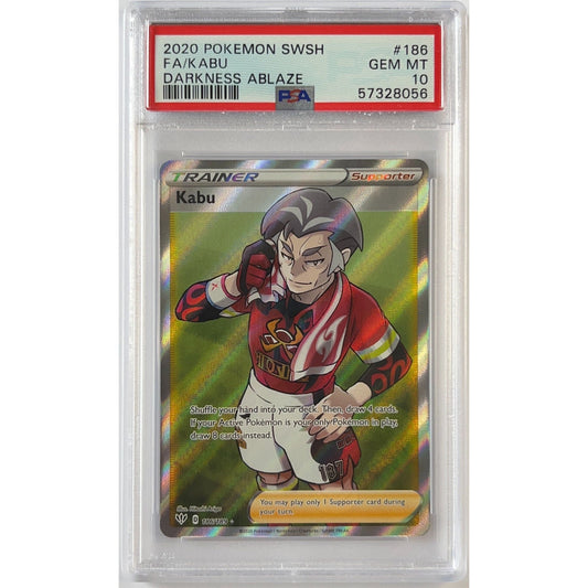 Kabu Holo Ultra Rare 186/189 PSA 10 GEM MINT