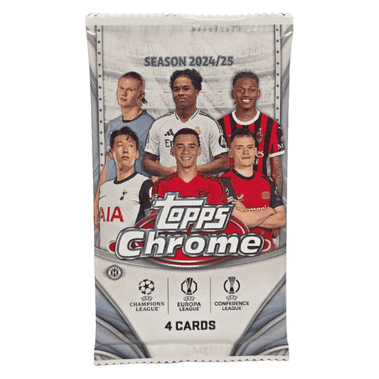 2024-25 Topps Chrome UEFA Champions League Soccer Hobby Pack