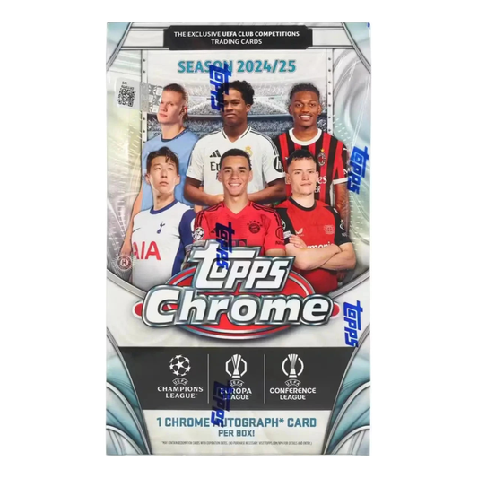 2024-25 Topps Chrome UEFA Champions League Soccer Hobby Box