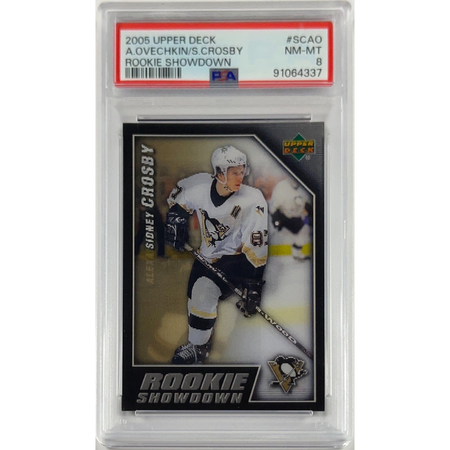 2005-06 Upper Deck Alexander Ovechkin / Sidney Crosby Rookie Showdown PSA 8 NM-MT