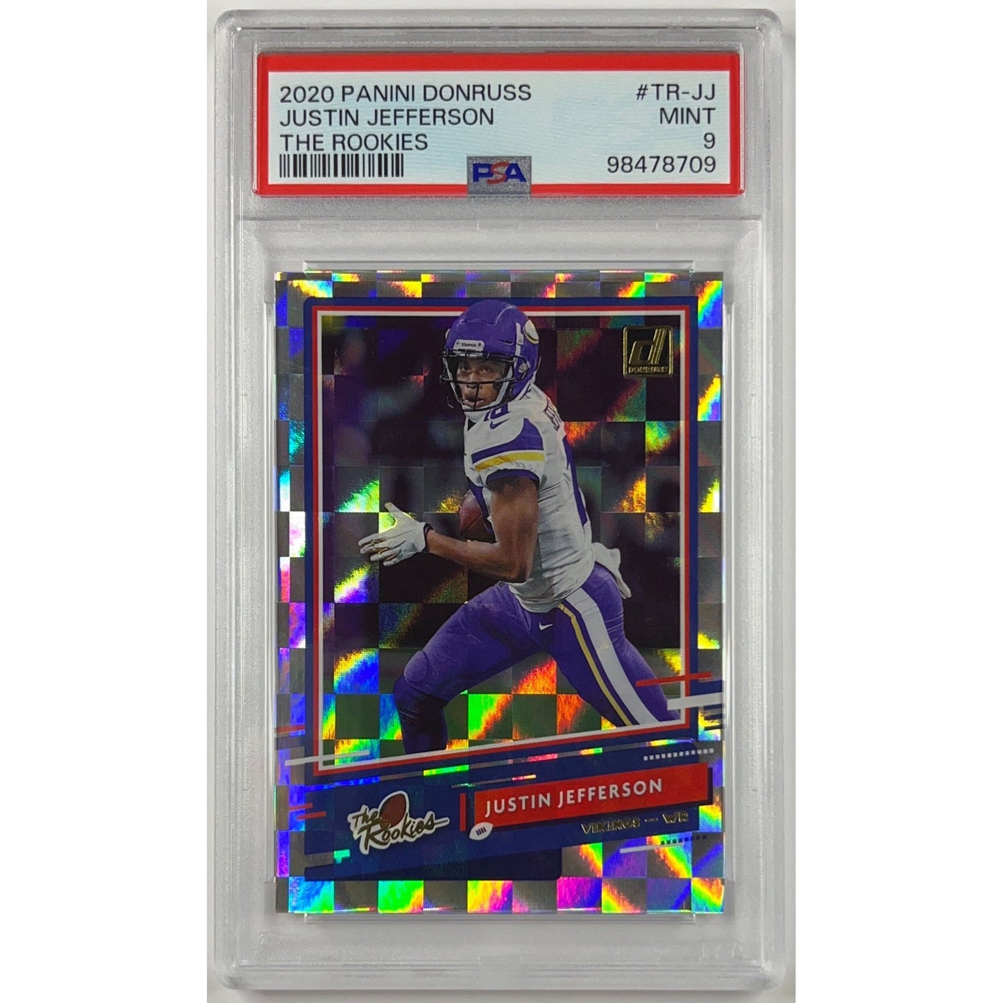 2020 Donruss Justin Jefferson The Rookies PSA 9 MINT