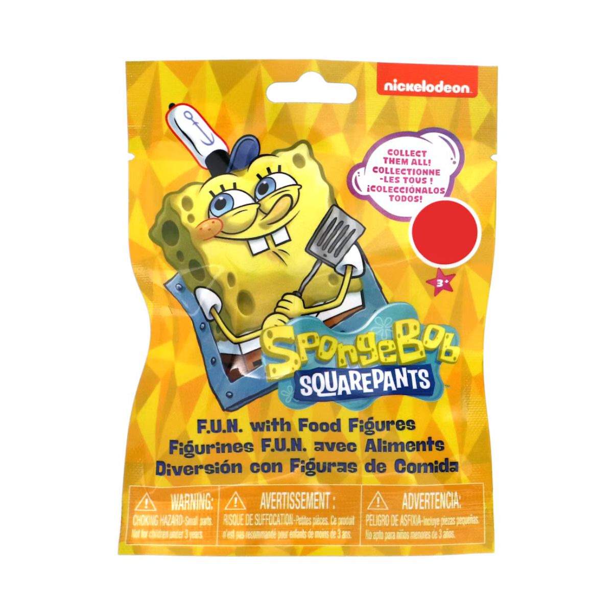 SpongeBob SquarePants F.U.N with Food Mystery Blind Bag Keychain Figure