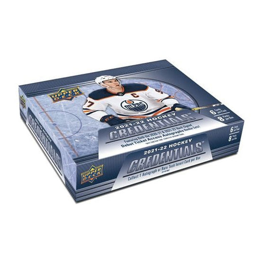 2021-22 Upper Deck Credentials NHL Hockey Hobby Box