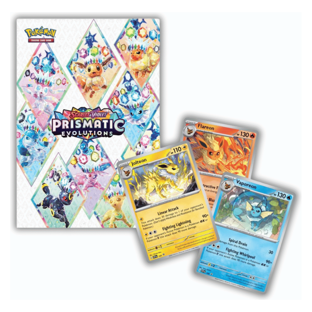 (THOR) Pokémon Prismatic Evolutions Poster Collection Box | Local Legends Cards & Collectibles