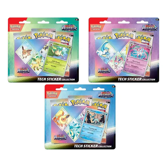 Pokémon Prismatic Evolutions Tech Sticker Blister Pack