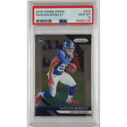 2018 Panini Prizm Saquon Barkley RC PSA 10 GEM MINT