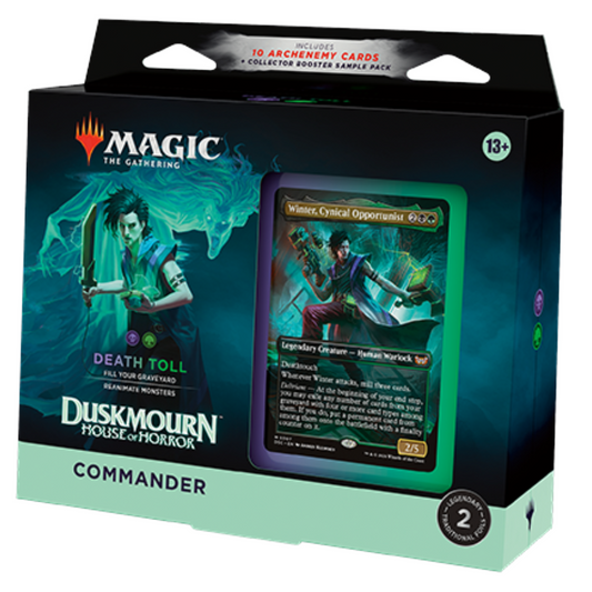 Magic: The Gathering Duskmourn House of Horrors Death Toll Commander Deck