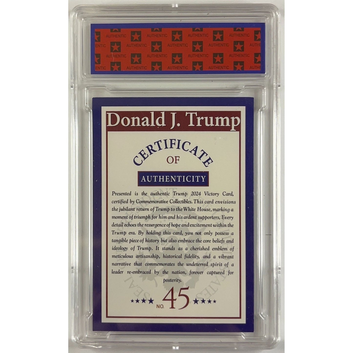 Donald Trump “2024 Victory Celebration” Holo TRUMP 10