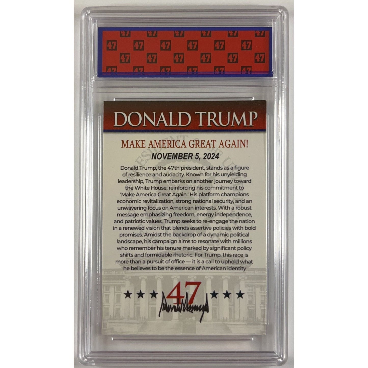 Donald Trump “47th” Holo Limited Run TRUMP 10