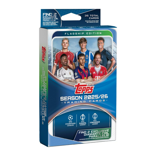 2025-26 Topps UEFA Soccer Flagship Edition Hanger Box | Local Legends Cards & Collectibles
