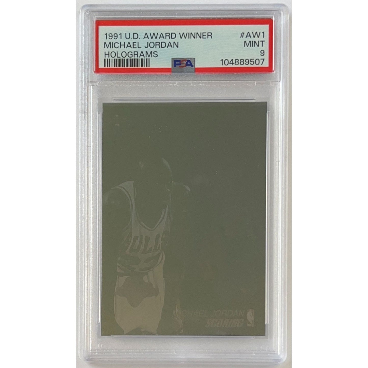 1991-92 Upper Deck Michael Jordan Holograms PSA 9 MINT