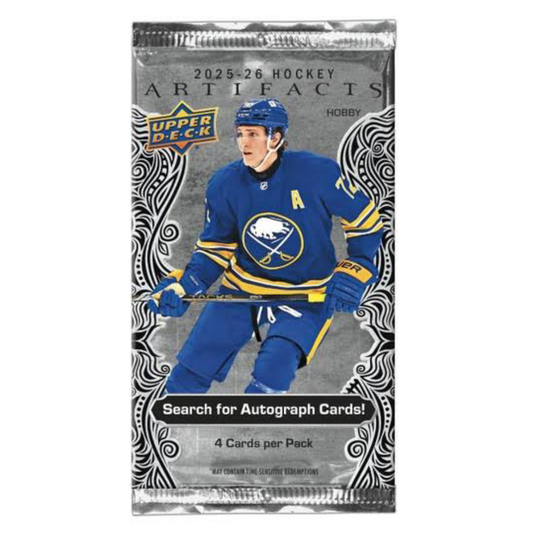 2025-26 Upper Deck Artifacts NHL Hockey Hobby Pack