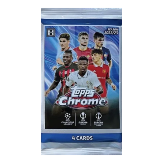 2022-23 Topps Chrome UEFA Club Competitions Soccer Lite Hobby Pack